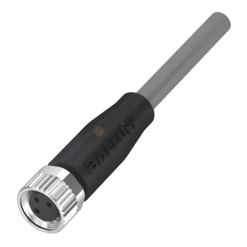 BCC06RN  -  Kablo M8 3Pin 15Metre Düz Dişi -40...105 °C  IP67, IP68, IP69K