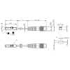 BMF00C4 - Piston sensörü T Kanal 3 Pin soketli