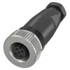 BCC06ZF  -  Konnektör Dişi M12 5Pin Düz