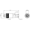 BCC06YA  -  Konnektör Erkek M12 5Pin Düz