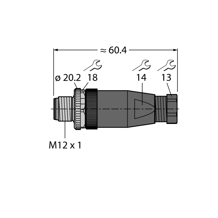 BS8141-0  -  Düz Erkek 4 Pin Soket (69010)