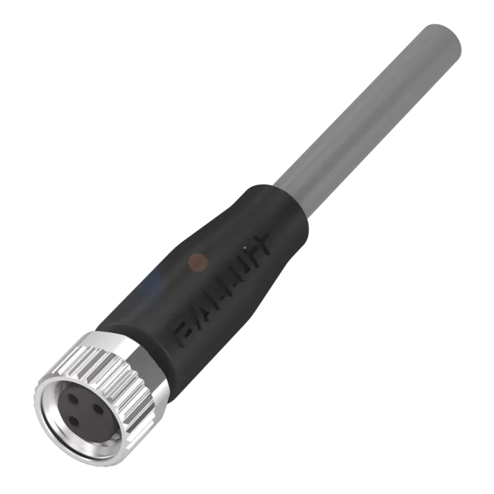 BCC02NW  -  Kablo M8, 3Pin, 5Metre Düz Dişi  -40...105 °C  IP67, IP68, IP69K