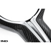 BMW M Performance F-Chassis Steering Wheel Trim - Gloss Carbon