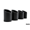 IND F8X M2C / M3 / M4 Matte Black Coated Exhaust Tip Set