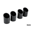 IND F8X M2C / M3 / M4 Matte Black Coated Exhaust Tip Set