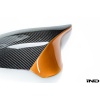 BMW M Performance F8X M2C / M3 / M4 Carbon Mirror Cap Set + Acid Orange Accent