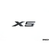 IND E70 X5 Gloss Black Painted Trunk Emblem
