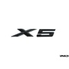 IND E70 X5 Gloss Black Painted Trunk Emblem
