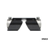 BMW M Performance F9X X5M / X6M Titanium + Carbon Exhaust Tip Set