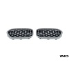 BMW F39 X2 Burnished Aluminum Front Grille Set - Mesh