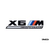 BMW F96 X6M Competition Trunk Emblem - Gloss Black