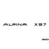 IND G07 Alpina XB7 Painted Trunk Emblem