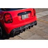 3D Design Mini F56 JCW LCI Carbon Rear Diffuser