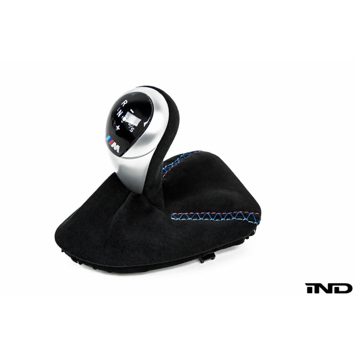 IND E9X M3 Tri-Color Stitched Alcantara Shift Boot