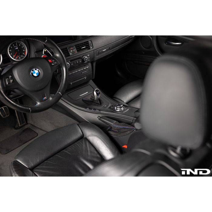 IND E9X M3 Tri-Color Stitched Alcantara Shift Boot