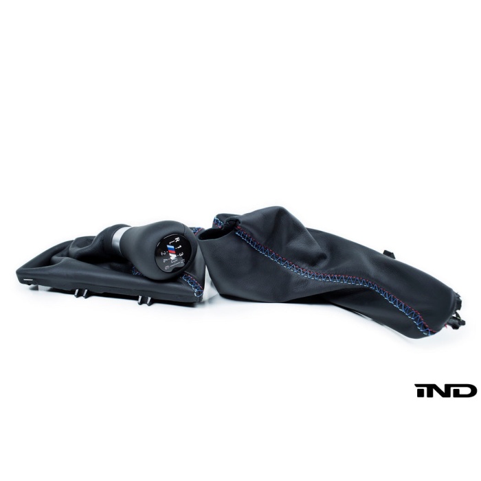 IND F8X M3 / M4 Tri-Color Leather Shift Boot Set - Cross Stitch