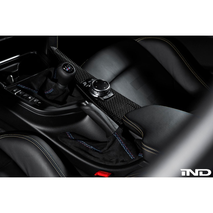 IND F8X M3 / M4 Tri-Color Alcantara Shift Boot Set - Cross Stitch