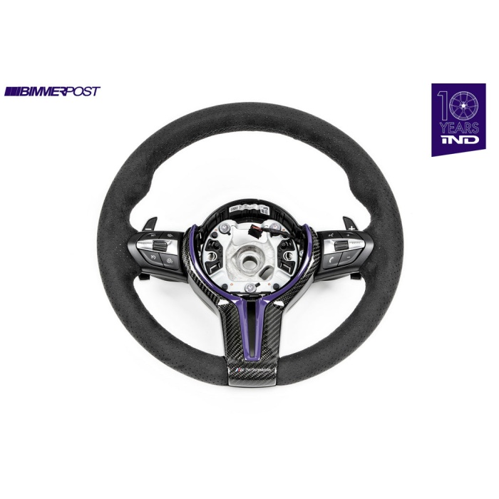 BMW M Performance F-Chassis Steering Wheel Trim - Gloss Carbon