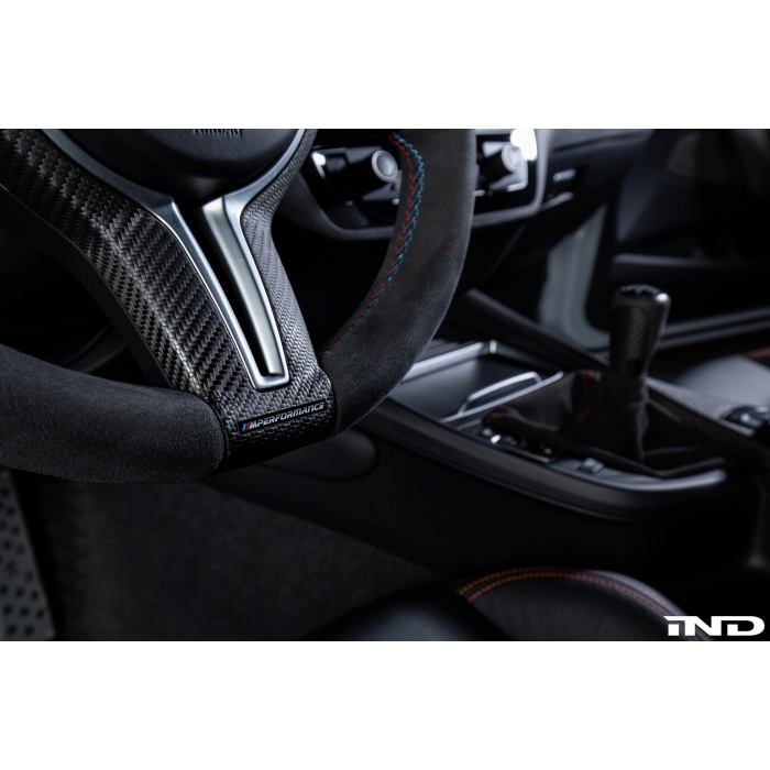 BMW M Performance Steering Wheel Trim - Matte Carbon