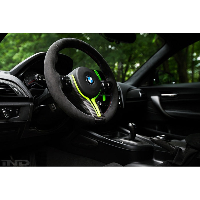 BMW M Performance Steering Wheel Trim - Matte Carbon