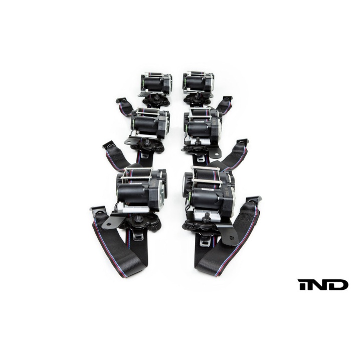 BMW F82 M4 Competition M Tri-Color Front Seat Belt Set