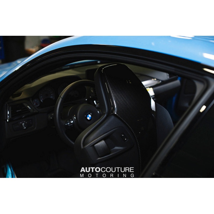 Eventuri BMW F80 M3 / F82 M4 Black Carbon Seat Back Cover Set