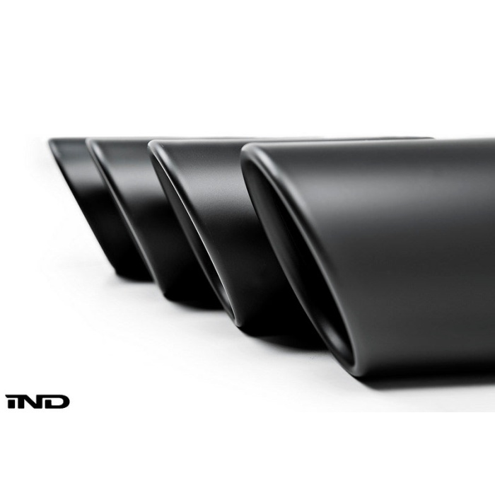 IND F8X M2C / M3 / M4 Matte Black Coated Exhaust Tip Set