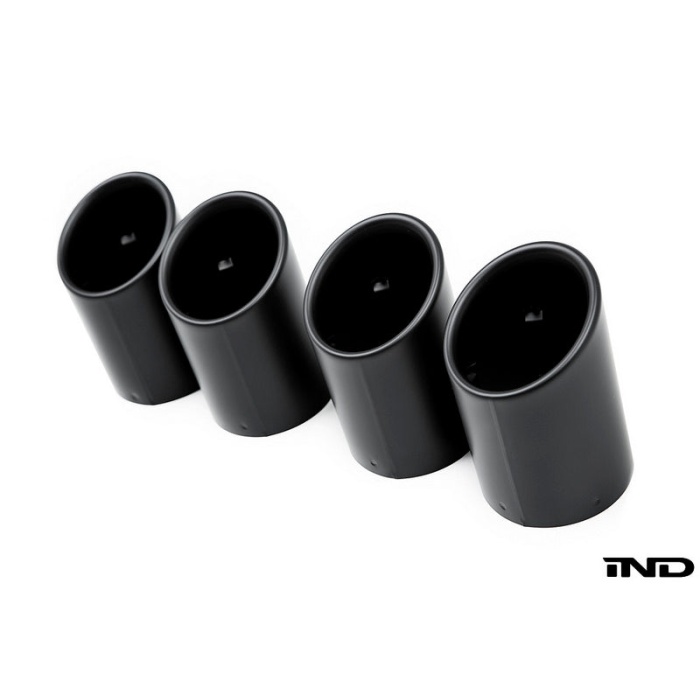 IND F8X M2C / M3 / M4 Matte Black Coated Exhaust Tip Set