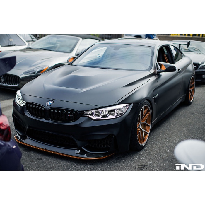 BMW M Performance F8X M2C / M3 / M4 Carbon Mirror Cap Set + Acid Orange Accent