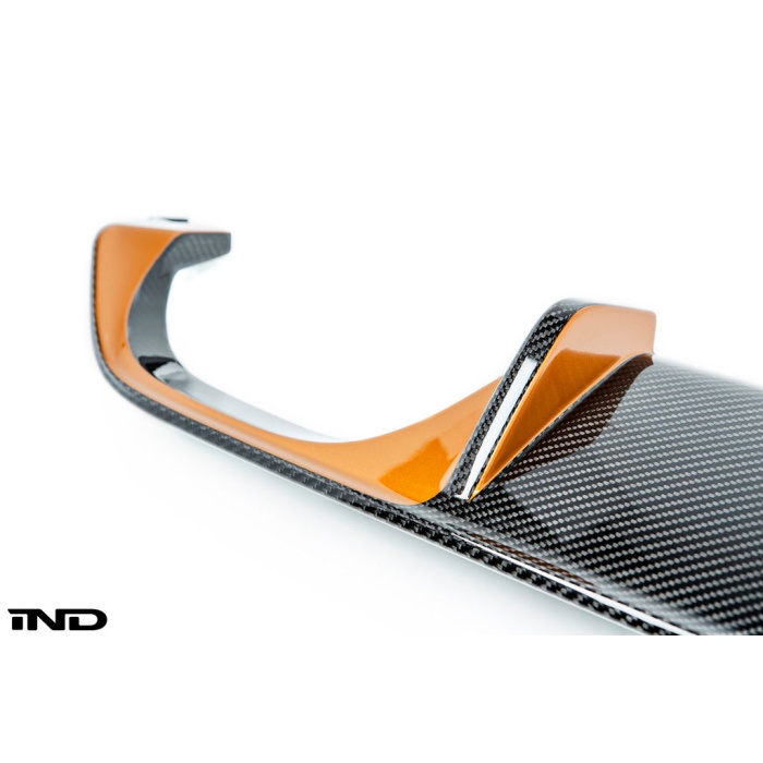 BMW M Performance F8X M3 / M4 Carbon Diffuser + Acid Orange Accents