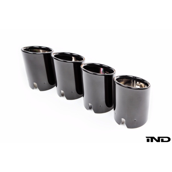 BMW M Performance F8X M2 / M3 / M4 Black Chrome Exhaust Tip Set - Slant Cut