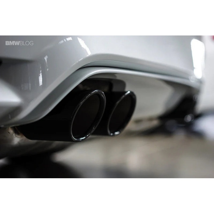 BMW M Performance F8X M2 / M3 / M4 Black Chrome Exhaust Tip Set - Slant Cut