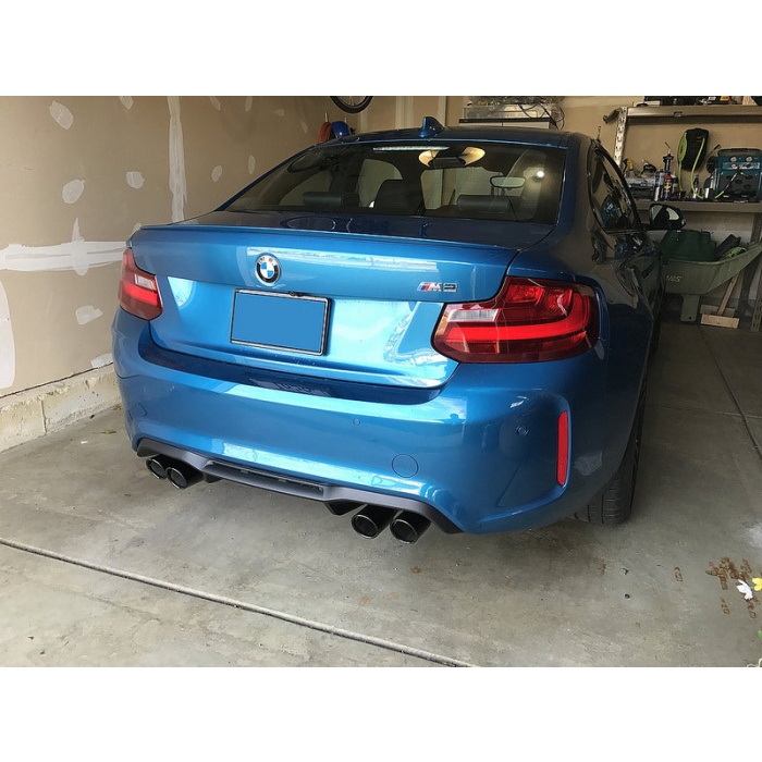 BMW M Performance F8X M2 / M3 / M4 Black Chrome Exhaust Tip Set - Slant Cut