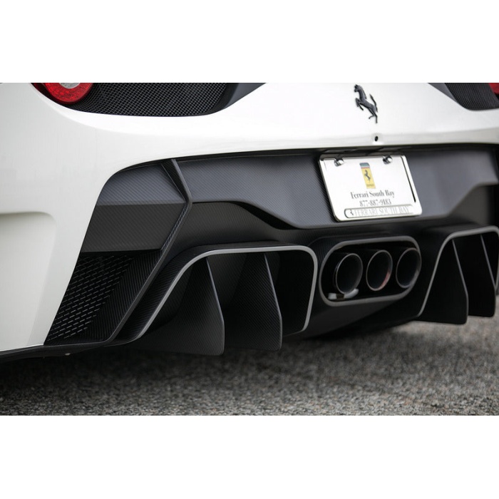 Vorsteiner 458 Italia Carbon Rear Bumper + Diffuser and Exhaust Tip Set