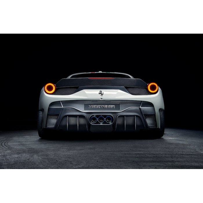 Vorsteiner 458 Italia Carbon Rear Bumper + Diffuser and Exhaust Tip Set