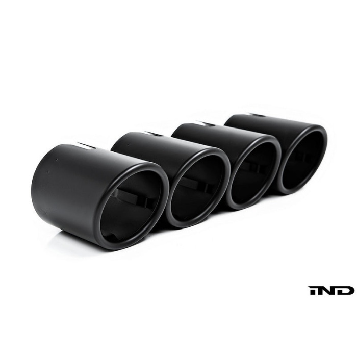 IND F90 M5 Exhaust Tip Set - Matte Black