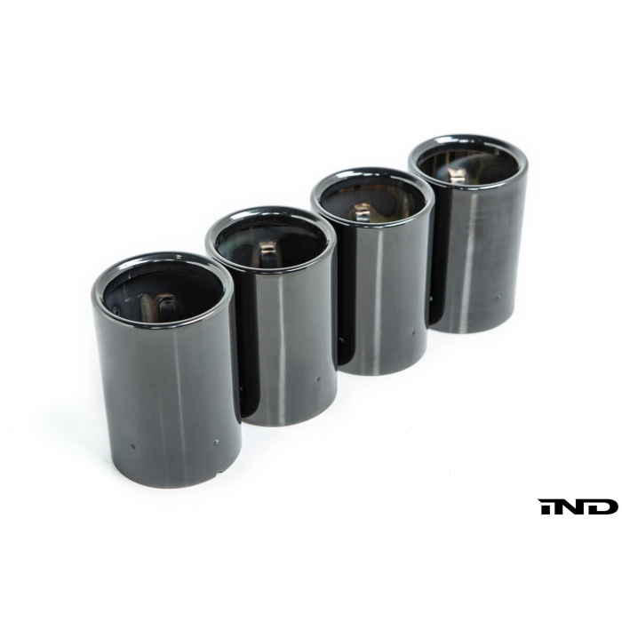 BMW M Performance F87 M2 Black Chrome Exhaust Tip Set - Straight Cut