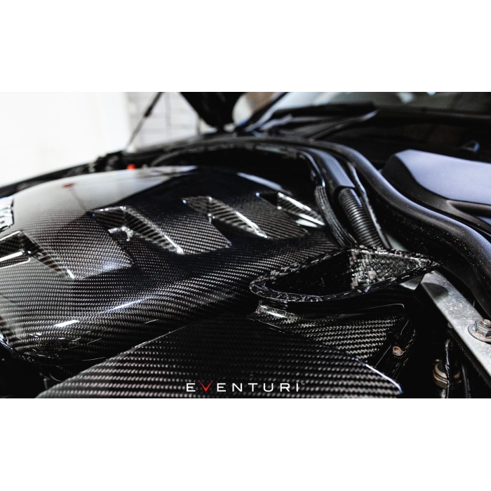 Eventuri BMW E9X M3 (S65) Black Carbon Inlet Plenum - Gloss