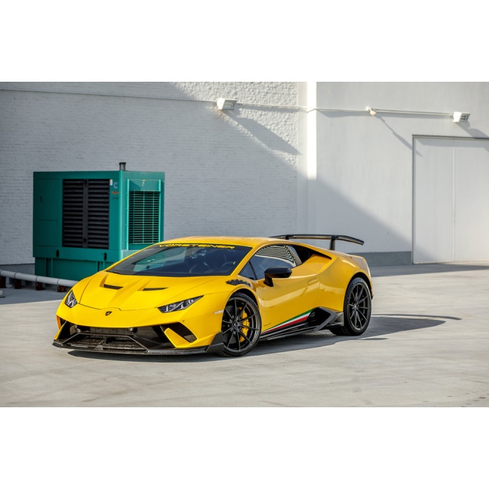 Vorsteiner LAMBORGHINI HURACAN PERFORMANTE TRENTO Front Fenders w/ Integrated Vents and Splash Shields Carbon Matrix Glossy