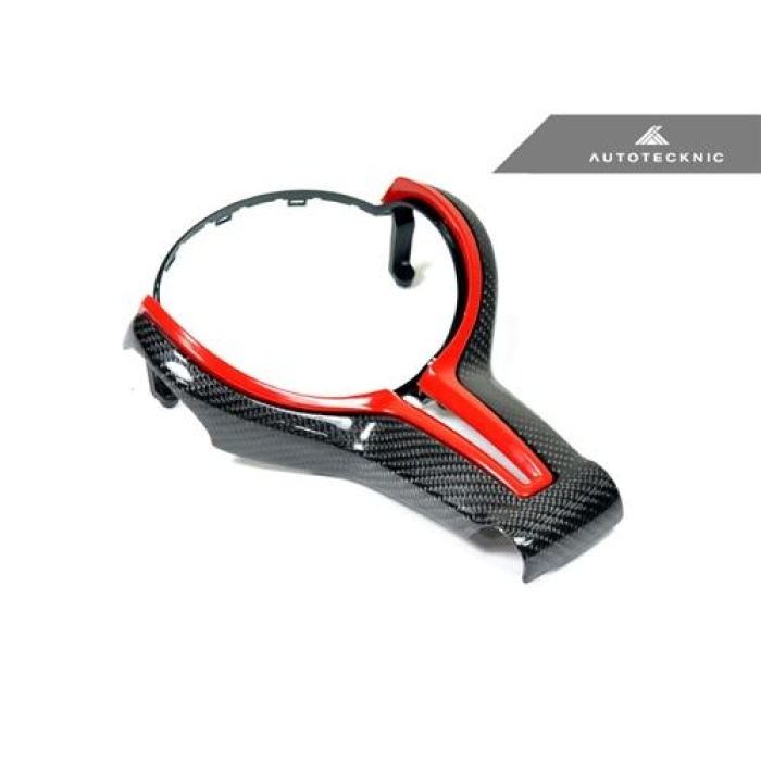 AutoTecknic F-Chassis M Vehicles - Carbon Fiber Outer Steering Wheel Trim
