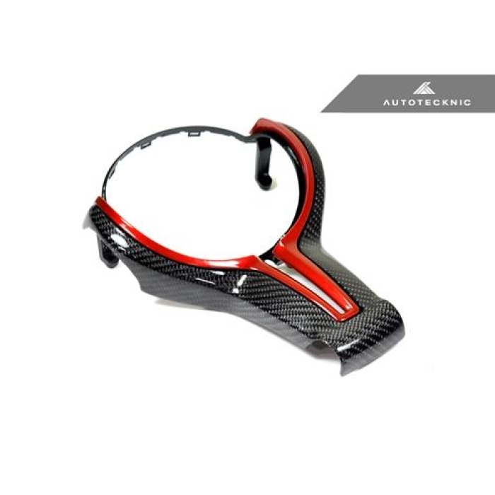 AutoTecknic F-Chassis M Vehicles - Carbon Fiber Outer Steering Wheel Trim