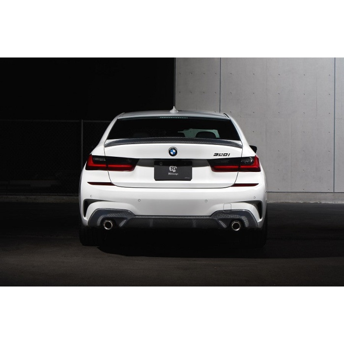 3D Design G20 3-Series M-Sport Carbon Rear Diffuser - 2-Tip