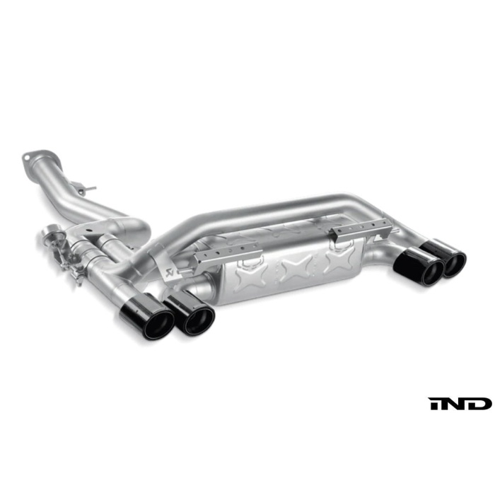 Akrapovic E82 1M Coupe Slip-On Exhaust System w/ Carbon Tail Pipe Set (Titanium)