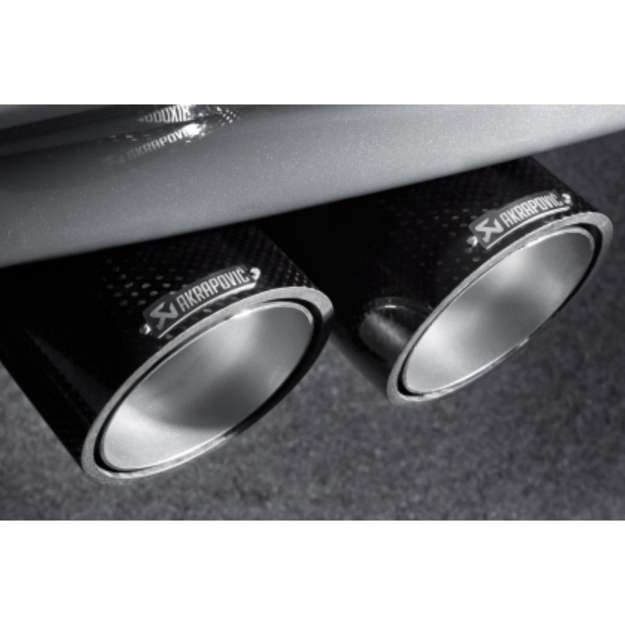 Akrapovic E82 1M Coupe Slip-On Exhaust System w/ Carbon Tail Pipe Set (Titanium)