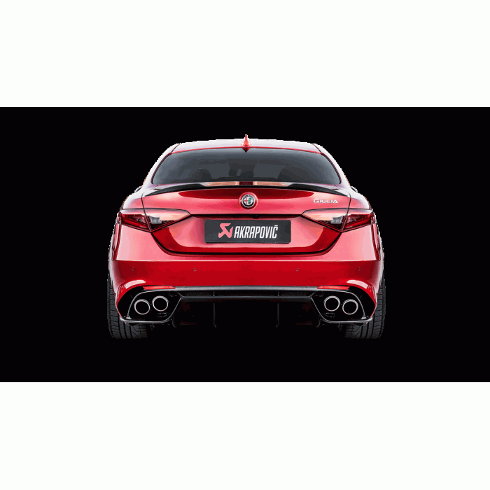 Akrapovic Alfa Romeo Giulia Quadrifoglio Evolution Exhaust System with Link Pipe Set  (Titanium)