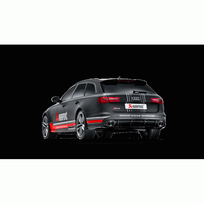 Akrapovic Audi C7 RS6 Avant Evolution Exhaust System w/ Carbon Tips (Titanium)