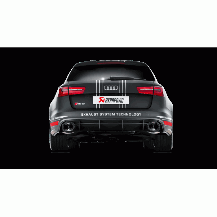 Akrapovic Audi C7 RS6 Avant Evolution Exhaust System w/ Carbon Tips (Titanium)