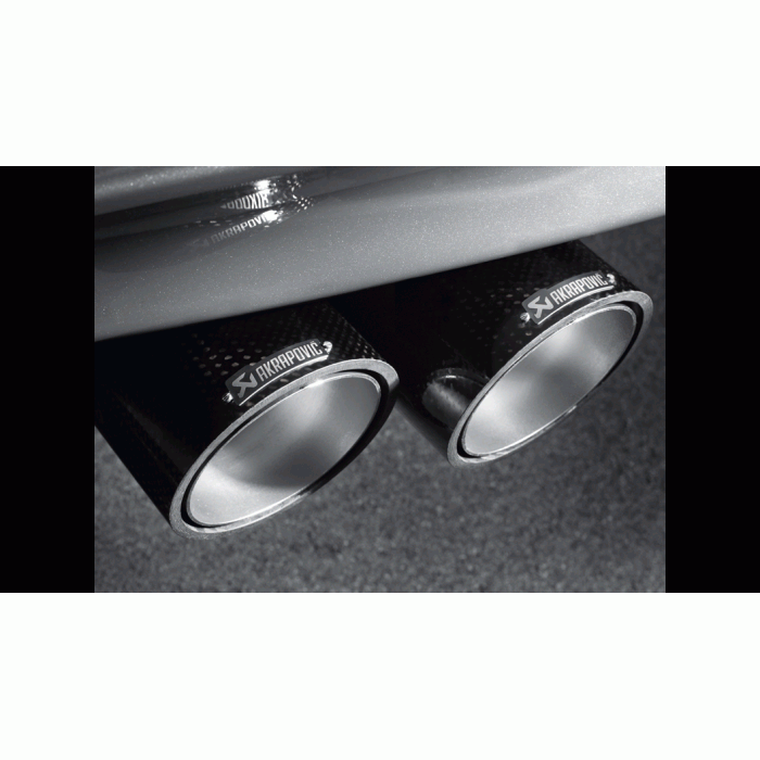 Akrapovic E82 1M Coupe Evolution Exhaust System w/ Carbon Tail Pipe Set (Titanium)