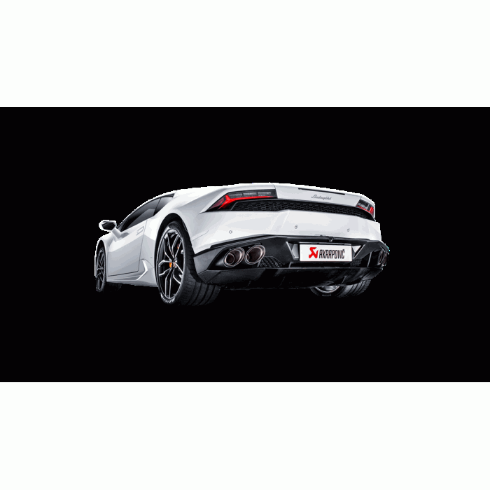 Akrapovic Huracan LP 610-4 Coupe / Spyder Slip-On Exhaust System w/ Carbon Tail Pipe Set (Titanium)