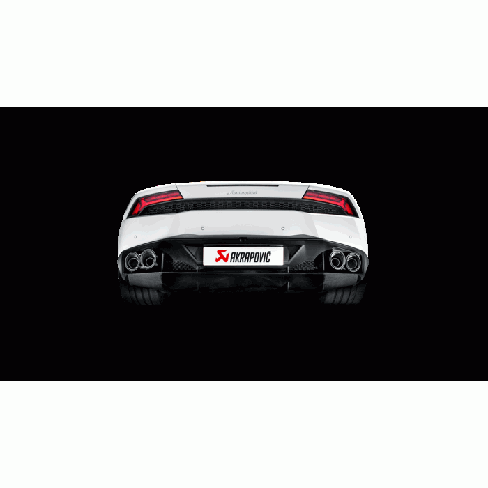 Akrapovic Huracan LP 610-4 Coupe / Spyder Slip-On Exhaust System w/ Carbon Tail Pipe Set (Titanium)